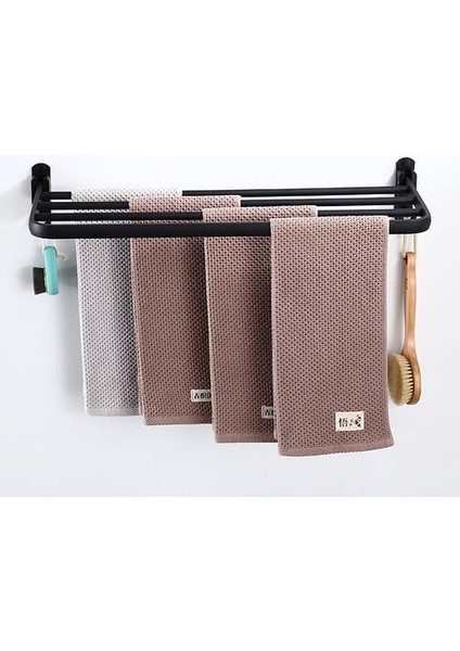 Yumruk Ücretsiz Banyo Aksesuarları Gümüş Havlu Tutucu Duvar Asılı Duş Raf Katlanır Kanca Depolama Askı | Havlu Rafları (Yurt Dışından) modelleri