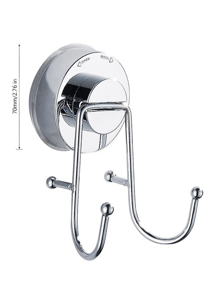 Paslanmaz Çelik Çıkarılabilir Vakum Vantuz Döner Çift Duvar Kanca Askısı Havlu Robe Banyo Mutfak Tutucu | Robe Hooks (Yurt Dışından)