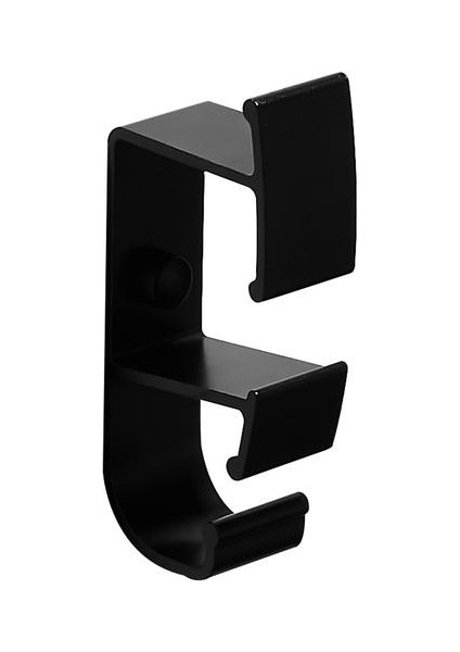 Uzay Alüminyum Siyah Renk Elbise Askısı ve havlu ve robe Kanca Dekoratif Banyo Kanca Duvara Monte Ceket Kanca Aksesuarları | Robe Hooks (Yurt Dışından)