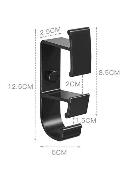 Uzay Alüminyum Siyah Renk Elbise Askısı ve havlu ve robe Kanca Dekoratif Banyo Kanca Duvara Monte Ceket Kanca Aksesuarları | Robe Hooks (Yurt Dışından) fiyatları
