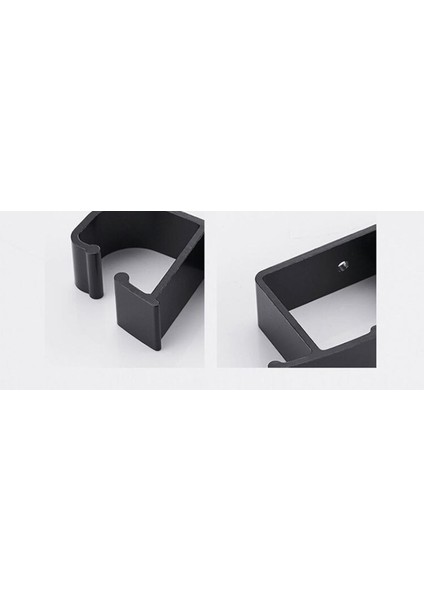 Uzay Alüminyum Siyah Renk Elbise Askısı ve havlu ve robe Kanca Dekoratif Banyo Kanca Duvara Monte Ceket Kanca Aksesuarları | Robe Hooks (Yurt Dışından) fırsatları