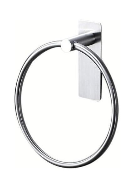 Yeni Havlu Yüzük / El Havlu Tutucu Kendinden Yapışkanlı Yuvarlak Havlu Askısı Siyah El Havlu Barı Banyo Için, Paslanmaz Çelik | Havlu Yüzükler (Gümüş) (Yurt Dışından)