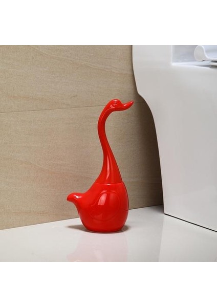Seramik Plastik Kuğu Tuvalet Fırçası Tutucu Yaratıcı Banyo Komik Ev Temizleme Aracı Temizleme Fırça-Kırmızı | Tuvalet Fırçası Tutucular (Yurt Dışından) fırsatları