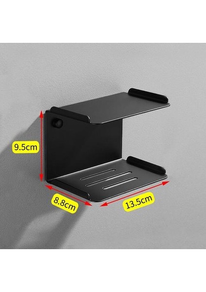 Banyo Sabunluk Paslanmaz Çelik Siyah Mutfak Sabunluk Duvara Monte Çift Katmanlı Kozmetik Şampuanı Raf Duş Caddy Raf | Sabunluklar (Yurt Dışından) modelleri