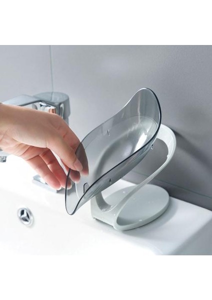 Yaratıcı Yaprak Şekli Sabun Kutusu Banyo Salonu Sabunluk Depolama Konteyner Lavabo Kurutma Raf Banyo Malzemeleri | Sabunluklar (Yurt Dışından) fırsatları