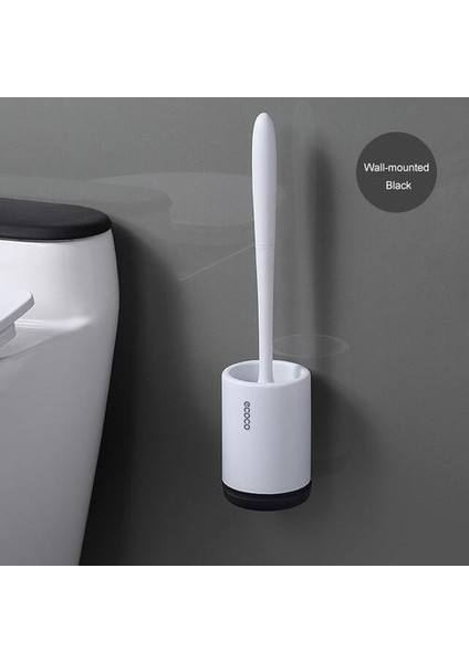 Tuvalet Fırçası Tutucular Tpr Silikon Tuvalet Fırçası Duvara Monte Taban Temizleme Fırçası Tuvalet Wc Banyo Accessorie | Tuvalet Fırçası Tutucular (Yurt Dışından)