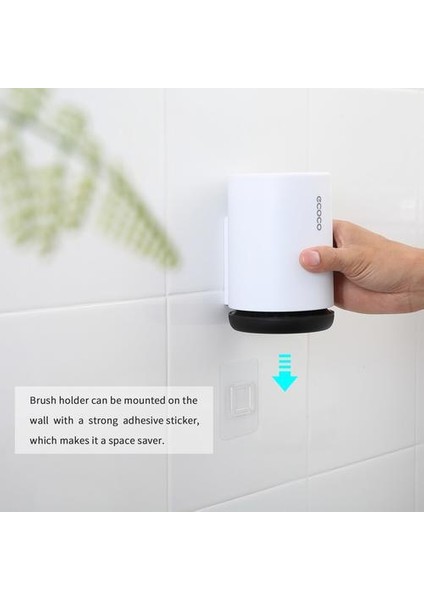 Tuvalet Fırçası ve Tutucu Set Duvara Monte Klozet Fırçası Banyo Drenaj Tutucu Yumuşak Temizleme Fırçası Kiti ile Caddy | Tuvalet Fırçası Tutucular (Yurt Dışından)
