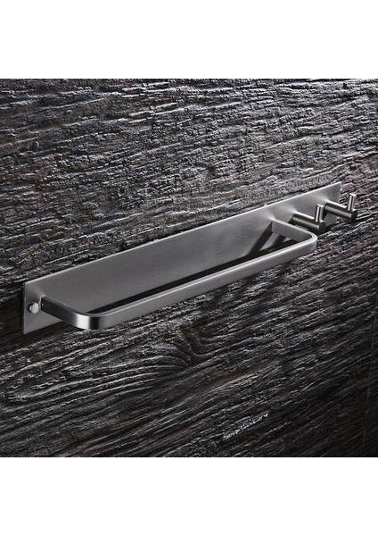 40 cm Havlu Çubuğu Siyah Alüminyum Fırçalanmış Havlu Asılı Asılı Tutucu Duvara Monte Tuvalet Aksesuarları Banyo Havlu Tutucu Raylı Tek | Havlu Barları (Yurt Dışından) modelleri