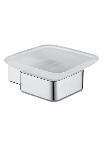 Soap Çanak Duvara Monte Krom Kare Tutucu Cam Sabunluk ile Banyo Aksesuarları Sabun Yemekleri Kılıf | Sabun Yemekleri (Yurt Dışından)