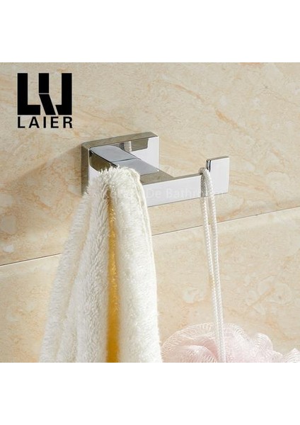 Banyo Donanım Seti Krom Basit Diş Fırçası Tutucu Kağıt Tutucu Havlu Bar Banyo Aksesuarları | Banyo Donanım Setleri (Yurt Dışından)