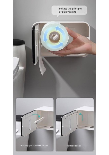 Doku Kutusu Duvara Monte Kağıt Rulo Tutucu Mutfak Kağıt Dağıtıcı Otel Tuvalet Kağıdı Dispenser Banyo | Doku Kutuları (Yurt Dışından) indirimleri