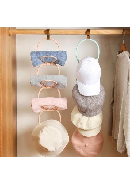 6 Adet Ayarlanabilir Organizatör Geri Kapı Asılı Beyzbol Kap Şapka Havlu Kemer Depolama Tutucu Askı | Havlu Yüzükler (Pembe) (Yurt Dışından) fırsatları