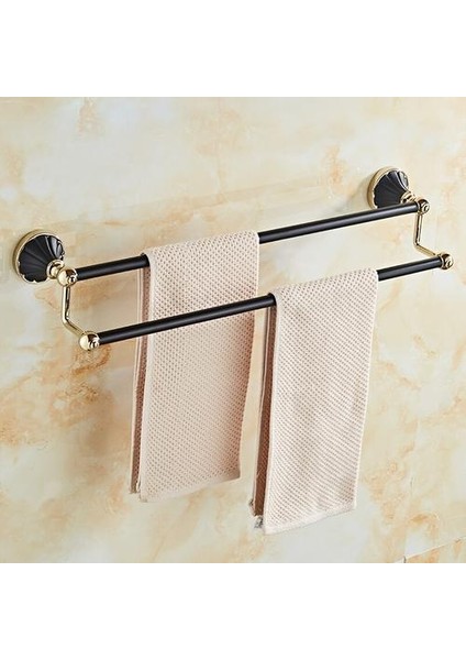 Yeni Gelenler Altın ve Siyah Banyo Aksesuarları Seti, Kağıt Tutucu Banyo Donanım Seti | Banyo Donanım Setleri (Siyah) (Yurt Dışından)