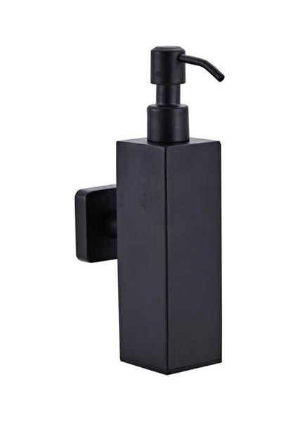200 ml Duvara Monte Duş Şişesi Pompası Paslanmaz Çelik Şampuan Dağıtıcı Siyah | Sıvı Sabunluk Dispenserler (Kare Duvara Monte) (Yurt Dışından)