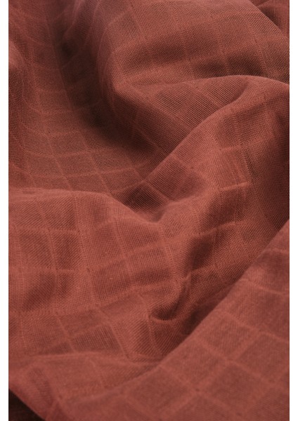 %100 Pamuk Premium & Hafif Müslin Bezi Örtüsü I 120x120 cm I Kahve & 4 Adet Ağız Mendili 27x27cm modelleri