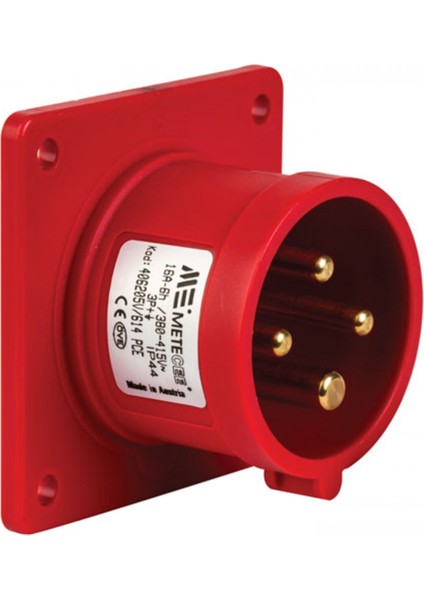 4x16A IP44 Makine Fişi 6 Adet