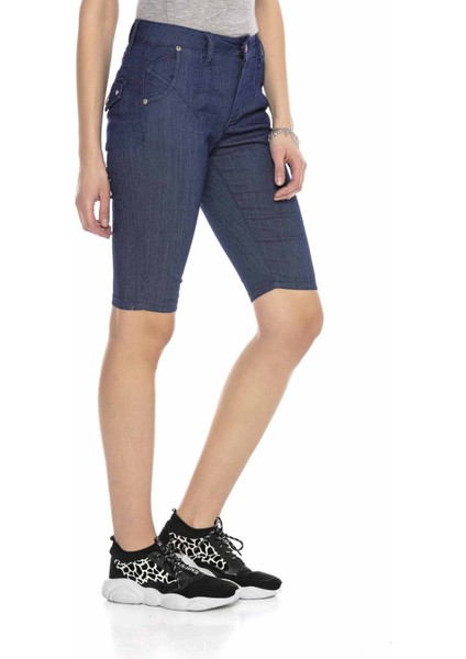 WK168 Lacivert Basic Uzun Şort fiyatları