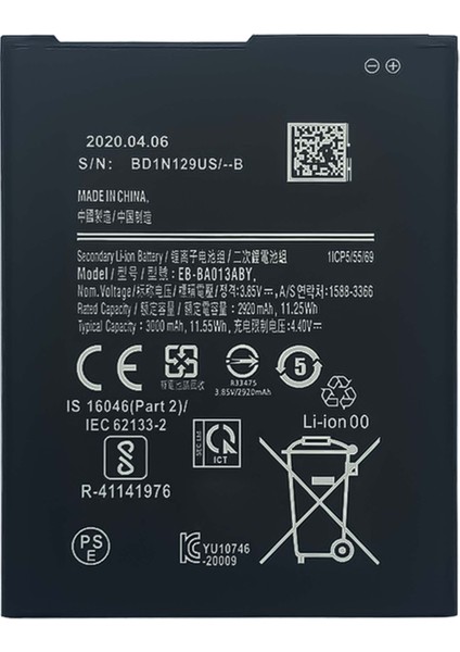 Samsung Galaxy A013 Batarya Pil
