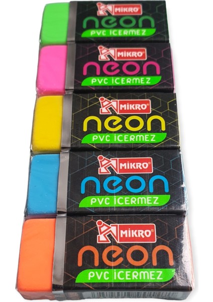 2B-30N Mikro Neon Silgi Seti 5'li Paket fiyatları