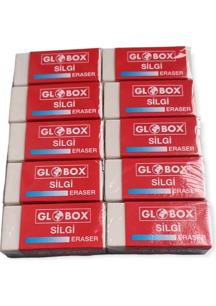 Globox Küçük Boy Beyaz Silgi Seti 10'lu Paket