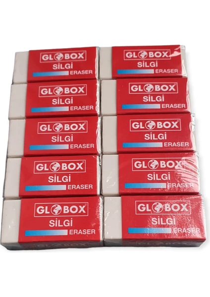 Globox Küçük Boy Beyaz Silgi Seti 10'lu Paket