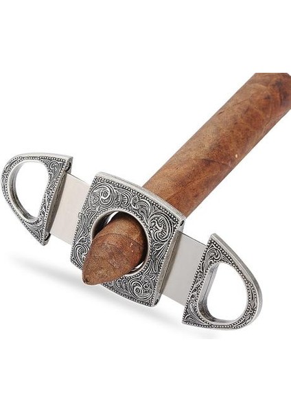 Lüks Giyotin Puro Kesici Tütün Kesme Metal Puro Bıçağı (Yurt Dışından)
