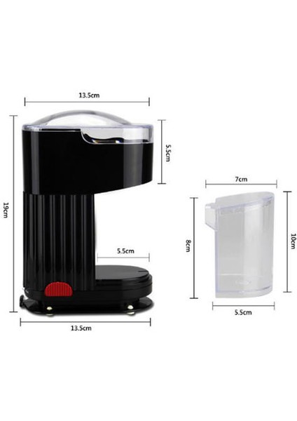 Çok Fonksiyonlu Elektrikli Kahve Öğütücü Paslanmaz Çelik Mini Elektrikli Kahve Makinesi Veya Bean Öğütücü Siyah (Yurt Dışından) fırsatları