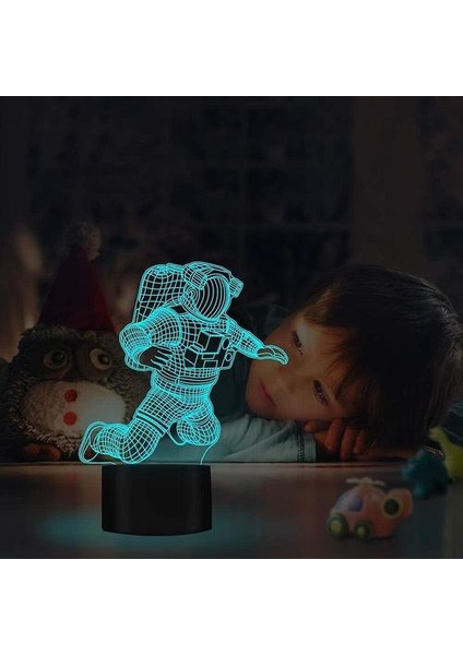 Spaceman 3D Gece Işığı(Yurt Dışından)