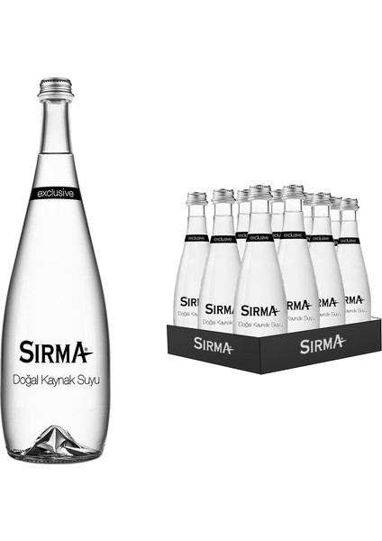 Exclusive Cam Şişe Su 750 ml 24'lü