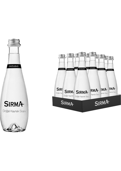 Exclusive Cam Şişe Su 330 ml 12'li