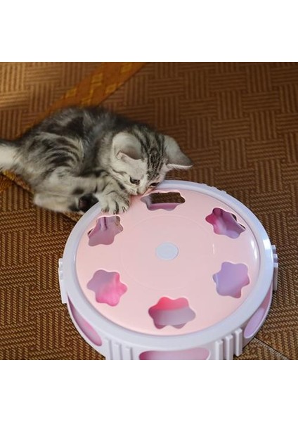 Elektrikli Kedi Oyuncak ile Tüy Turntable Hareketli Fare Kedi Kaşım Cihazı Için Kesme Cihazı Keskinleştirici Pençe Eğitim Oynama Pet Ürün | Kedi Oyuncakları (Pembe) (Yurt Dışından) modelleri
