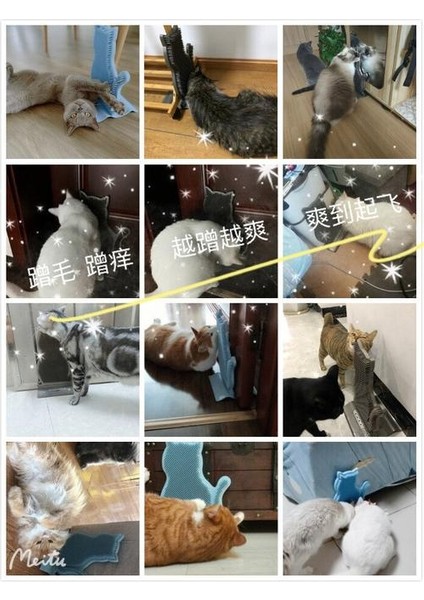 1 Adet Yenı Sabit Kapı Dikiş Kedi Saç Sökücü Saç Tıraşlama Masaj Fırça Kedi Scratch Fırçası Oyuncak Pet Ürünleri | Kedi Oyuncakları (Siyah) (Yurt Dışından) fırsatları