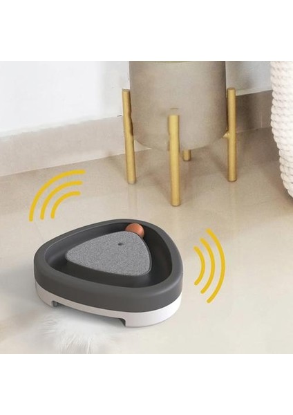 Elektronik Kedi Oyuncak Interaktif Elektrik Turntable Topu Için Kedi Otomatik Pet Kedi Charmer Oyuncak Kedi Komik Oyuncak | Kedi Oyuncakları (Gri) (Yurt Dışından) modelleri