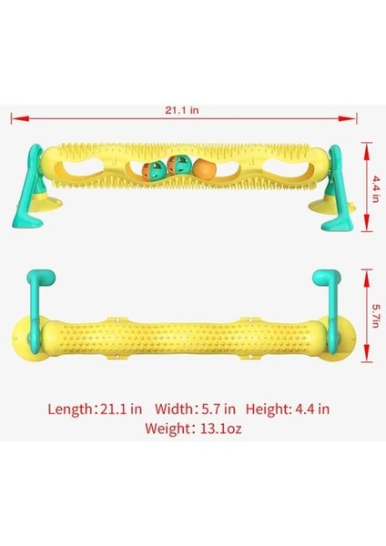 Pet Kediler Oyuncaklar 360 Rulo Vantuz Sıvma Oyuncak ile Çan Topu Bulmaca Kedi Oyuncaklar Pet Gıdıklama Masaj Aracı Pet Malzemeleri | Kedi Oyuncakları (Yurt Dışından) fiyatları