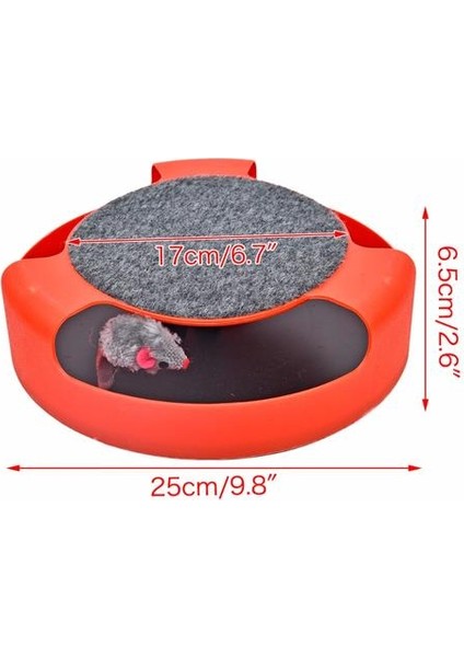 Kedi Oyuncak Kedi Manzaraları Mouse Kedi Manzaraları Kedi Catches Catches Catches Mouse Malzemeleri | Kedi Oyuncakları (Kırmızı) (Yurt Dışından) fiyatları