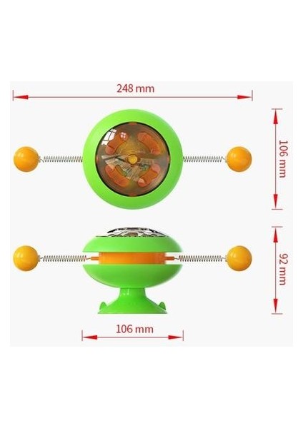 Fırıldak Oyuncaklar Kediler Için Bulmaca Whirling Pikap Oyunu Oyun Oyuncaklar Eğitim Yavru Interaktif Oyuncaklar Malzemeleri Pet Diş Fırçası Oyuncak | Kedi Oyuncakları (Pembe) (Yurt Dışından)