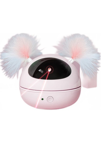 Kedi Interaktif Oyuncak LED Lazer Komik Oyuncak Oto Döner Kedi Egzersiz Eğitimi Eğlenceli Oyuncak Çok Açı Ayarlanabilir USB Şarj | Kedi Oyuncakları (Pembe) (Yurt Dışından)