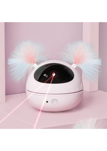 Kedi Interaktif Oyuncak LED Lazer Komik Oyuncak Oto Döner Kedi Egzersiz Eğitimi Eğlenceli Oyuncak Çok Açı Ayarlanabilir USB Şarj | Kedi Oyuncakları (Pembe) (Yurt Dışından) fiyatları