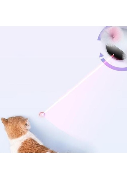 Kedi Interaktif Oyuncak LED Lazer Komik Oyuncak Oto Döner Kedi Egzersiz Eğitimi Eğlenceli Oyuncak Çok Açı Ayarlanabilir USB Şarj | Kedi Oyuncakları (Pembe) (Yurt Dışından) modelleri