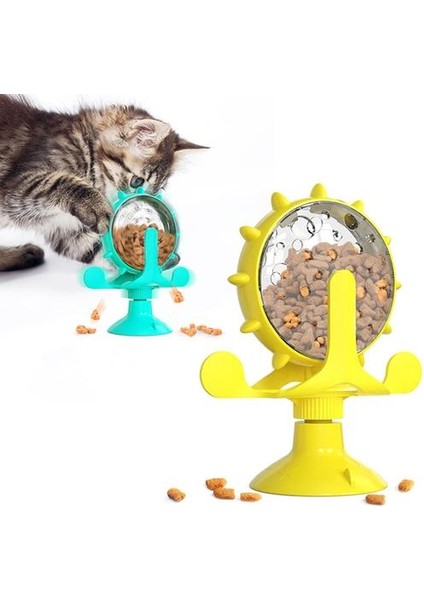 Kedi Interaktif Oyuncak Yel Değirmeni Kediler Gıda Kaçak Ürünleri Pet Oyun Yapısı Için Kule Vantuz Besleyici Komik Akıllı Oyuncak Köpek | Kedi Oyuncakları (Mavi) (Yurt Dışından) fiyatları