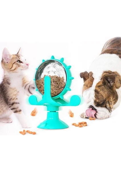 Kedi Interaktif Oyuncak Yel Değirmeni Kediler Gıda Kaçak Ürünleri Pet Oyun Yapısı Için Kule Vantuz Besleyici Komik Akıllı Oyuncak Köpek | Kedi Oyuncakları (Mavi) (Yurt Dışından) modelleri