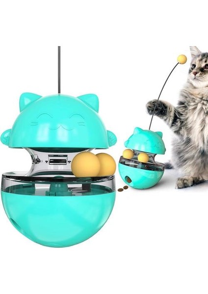 Eğlenceli Tumbler Evcil Hayvanlar Yavaş Gıda Eğlence Oyuncaklar Kedi Dikkat Çekin Ayarlanabilir Aperatif Ağız Oyuncaklar Pet Için Pratik | Kedi Oyuncakları (Mavi) (Yurt Dışından)