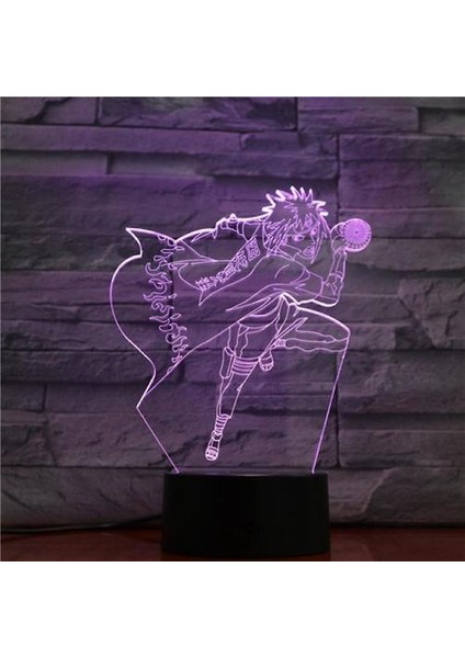 Naruto Namikaze Minato 3D LED Gece Lambası Yatak Odası Masa Lambası (Yurt Dışından)