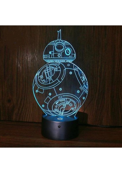 Yıldız Savaşları Bb8 3D LED Gece Lambası (Yurt Dışından)