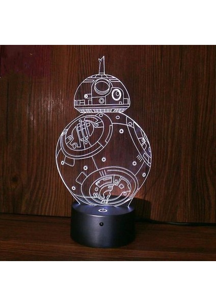 Yıldız Savaşları Bb8 3D LED Gece Lambası (Yurt Dışından)