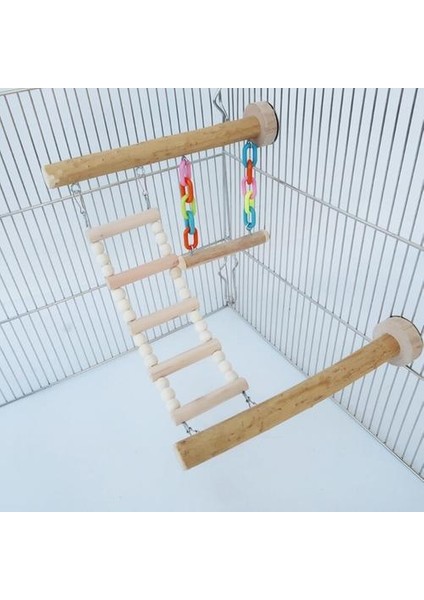Ahşap Kuş Levrek Standı Oyuncak Papağan Salıncak Tırmanma Merdiveni Birdcage Playping Spor Salonları Oyun Parkı Parakeet Cockatiel Lovebirds | Kuş Oyuncakları (Yurt Dışından) modelleri