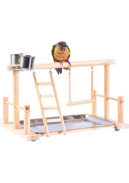 Pet Kuş Oyuncak Aktivite Merkezi Birdcage Kuş Perch Merdiven Hamak ile Standları Cockatiel Papağan Için Hamak Besleyici Bahçesi | Kuş Oyuncakları (Yurt Dışından) fiyatları