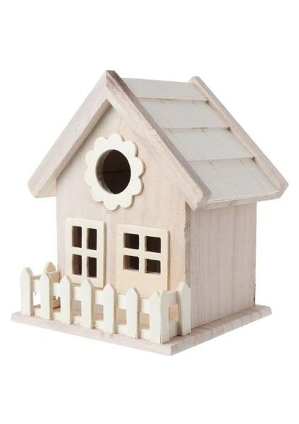 Yaratıcı Ahşap Kuş Evi Üreme Kafes Kutusu Besleme Yuva Bahçe Bahçe Balkon Kolye Simülasyon Çit Kuş Yuvası Ev Dekor | Kuş Kafesleri ve yuvalar (Yurt Dışından)