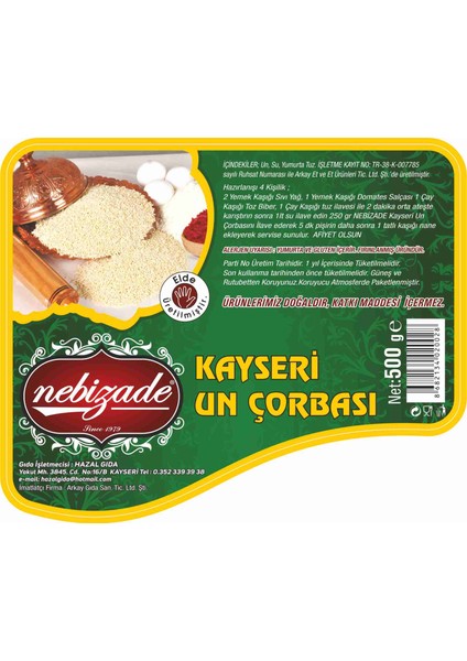 Un Çorbası 500 gr