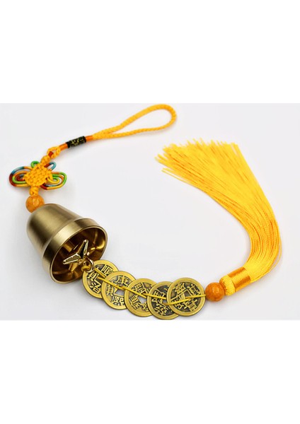 Feng Shui Pirinç Rüzgar Chime Asılı Bell Charm Çin Düğüm Süs Oryantal Şanslı Fortune Servet Çanları Asılı Süslemeleri | Rüzgar Çanları ve asılı Süslemeler (Yurt Dışından) fırsatları